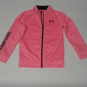 Girls pink Under Armour jacket 6x